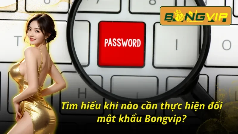 Cách Đổi Mật Khẩu Bongvip Đơn Giản, An Toàn Cho Tài Khoản 2 Khi nào cần tìm cách đổi mật khẩu Bongvip